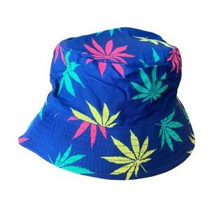 Bucket Hat. Weed Print.  NWT